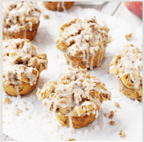 Peach Crisp Monkey Muffins