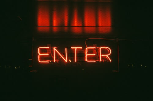 enter sign