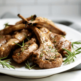 Easy Grilled Lamb Chops, Easter menu blog