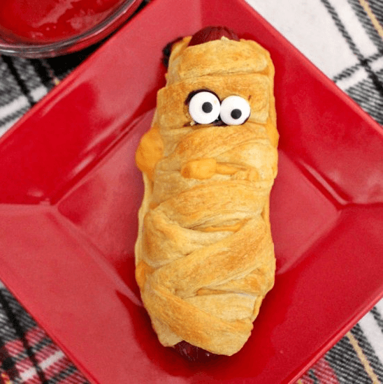 Mummy Hotdogs, Halloween Recipe Blog