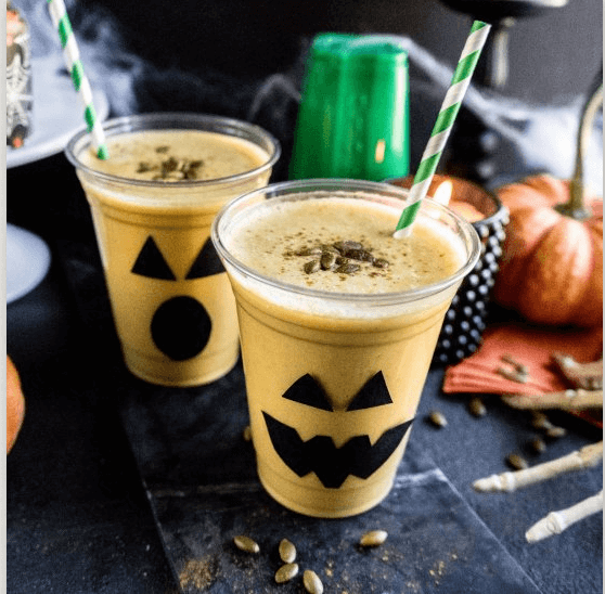 pumpkin smoothie, halloween recipe blog