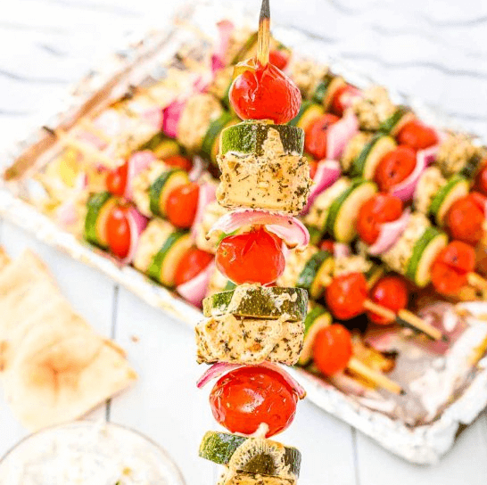 Greek Chicken Kebabs