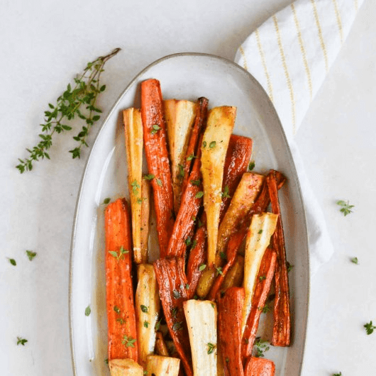 Honey Glazed Roasted Carrots and Parsnips Easter